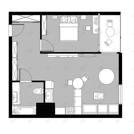 公寓 Sokolska 30 Towers - New- Lux- Parking- Sauna- Gym -and The View 卡托维兹