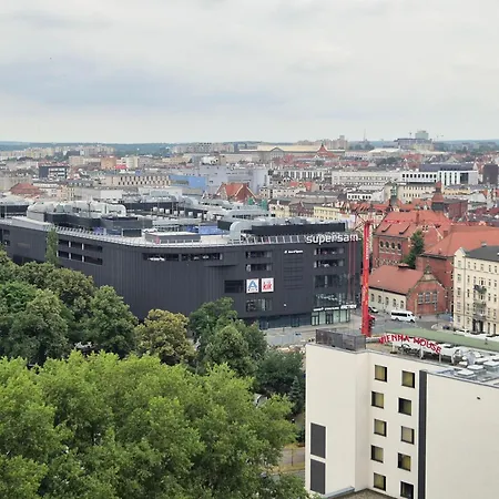 Sokolska 30 Towers - New- Lux- Parking- Sauna- Gym -and The View Lägenhet Katowice
