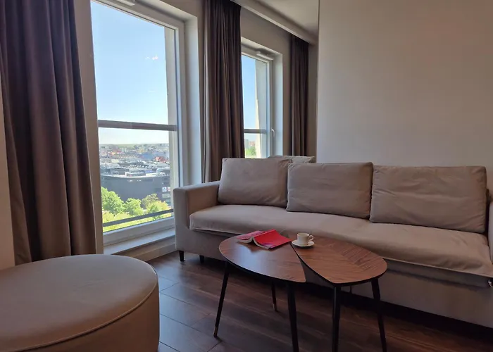 아파트 Sokolska 30 Towers - New- Lux- Parking- Sauna- Gym -and The View 카토비체