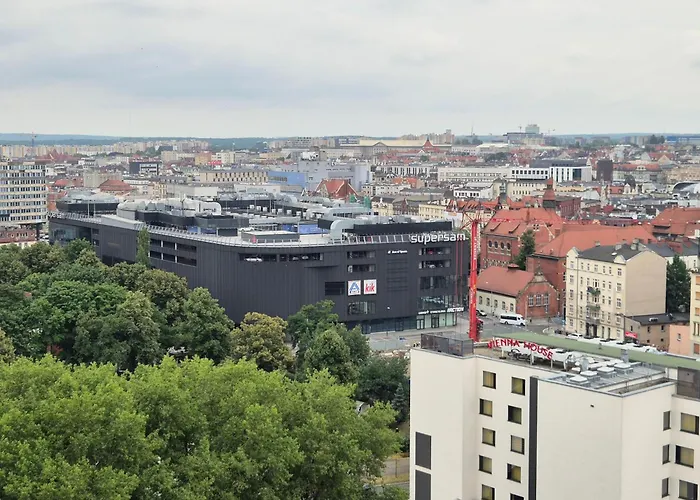 Sokolska 30 Towers - New- Lux- Parking- Sauna- Gym -and The View Apartament Katowice