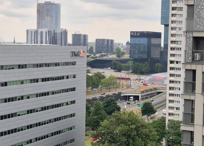 Sokolska 30 Towers - New- Lux- Parking- Sauna- Gym -and The View Apartament Katowice